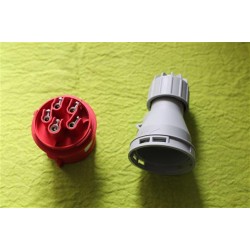 Cee 5 Pol - 16 amp Han Rød/Grå