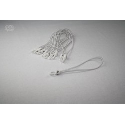 Gummisstrop med hook hvid