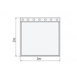 Akustisk gardin Bluebox 3m x 3m