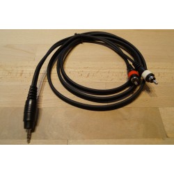 Adapterkabel Mini Jack Stereo han / Phono han 1,5m