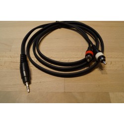 Adapterkabel Mini Jack Stereo han / Phono han 1,5m