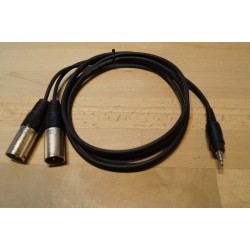Adapterkabel Mini Jack Stereo han / XLR han 1,5m