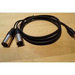 Adapterkabel Mini Jack Stereo han / XLR han 1,5m