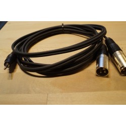 Adapterkabel Mini Jack Stereo han / XLR han 3m