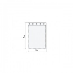 Akustisk gardin Bordeaux 3m x 6m