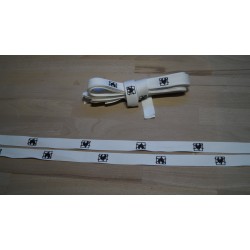 Molton bindebånd hvid 10 stk a 80cm