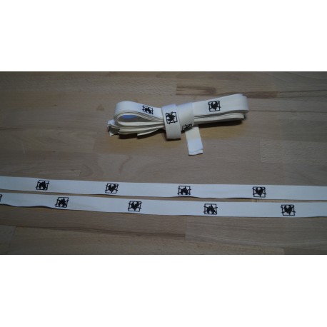 Molton bindebånd hvid 10 stk a 80cm