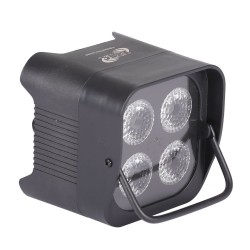 ETEC Batteri lampe 4 x 12W RGBW+UV