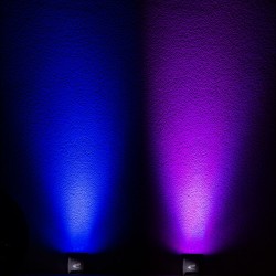 ETEC Batteri lampe 4 x 12W RGBW+UV