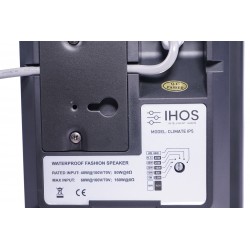 KLIMA IP5 -SORT  2-vejs højttaler, støvtæt og vandtæt IP55, 100/70V og 8Ω