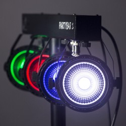 LED PARTYBAR 1 COB RGB med Stativ og tasker