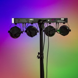 LED PARTYBAR 1 COB RGB med Stativ og tasker