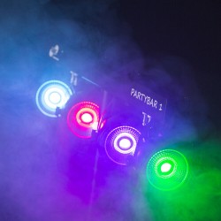 LED PARTYBAR 1 COB RGB med Stativ og tasker